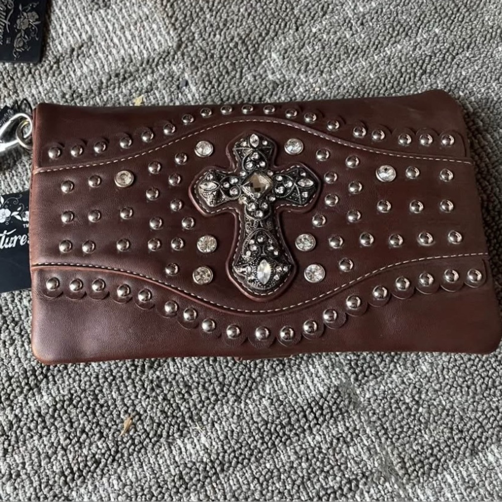 Rustic coutures wallet clutch wristlet